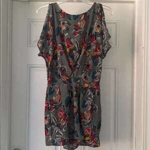 Kimchi Blue Gray Floral Romper